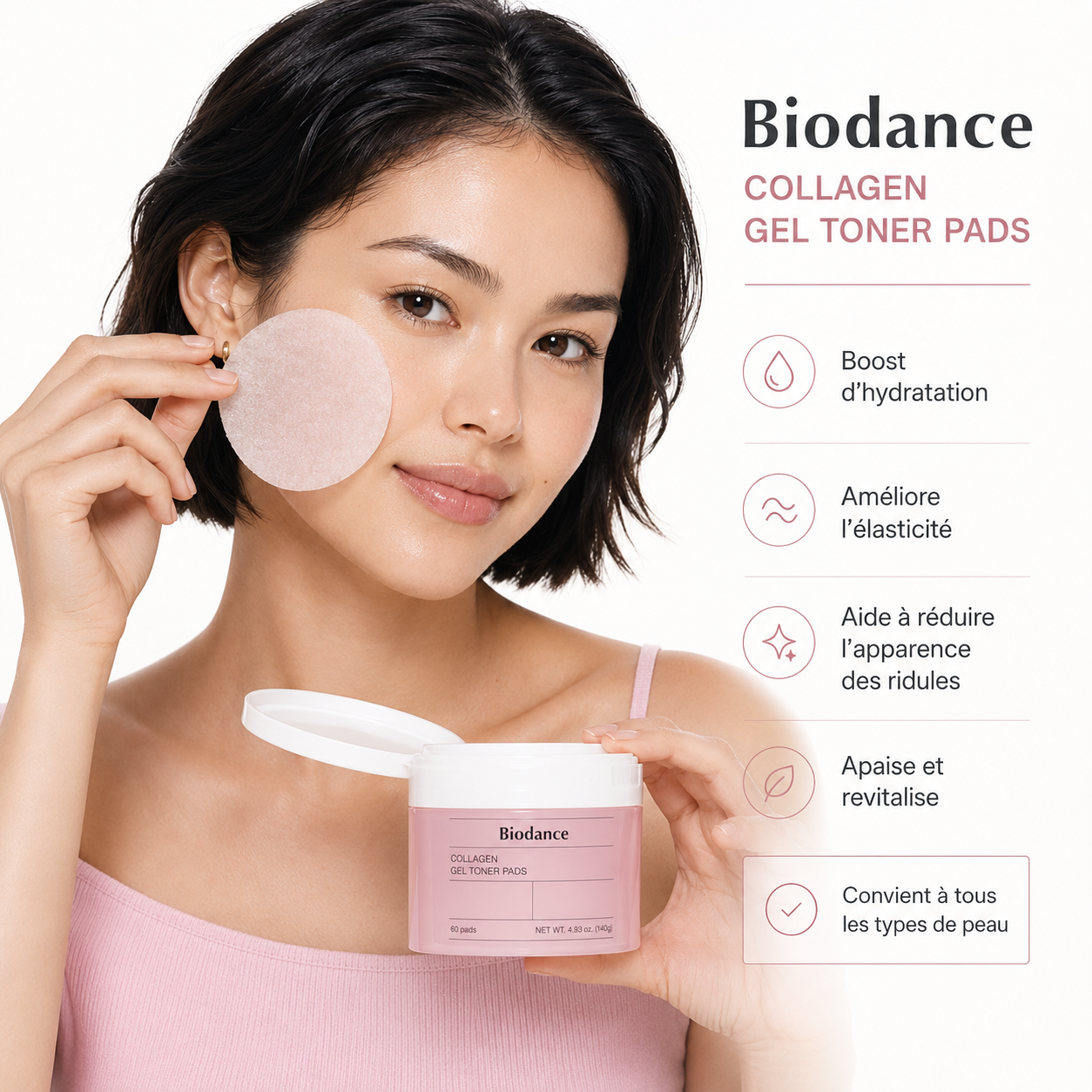 Collagène toner pads Biodance