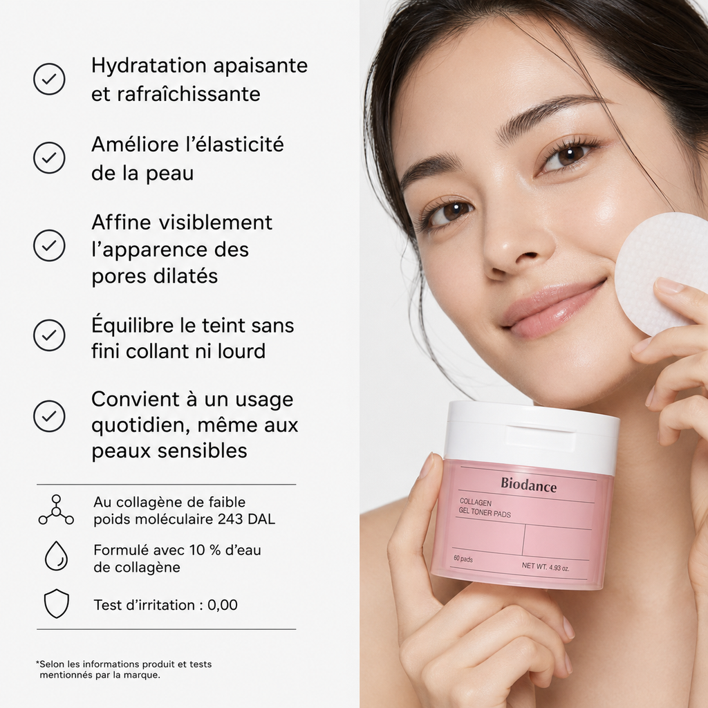 Collagène toner pads Biodance
