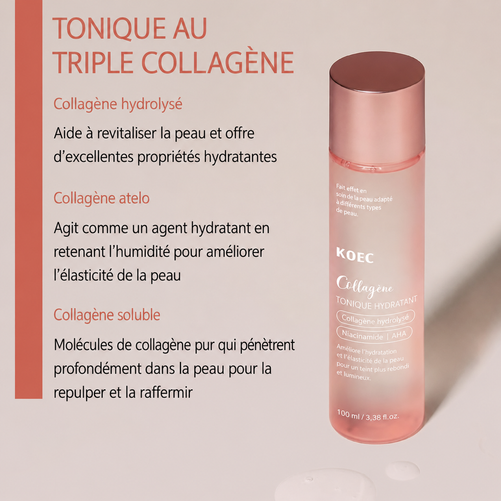 Toner collagène hydratant